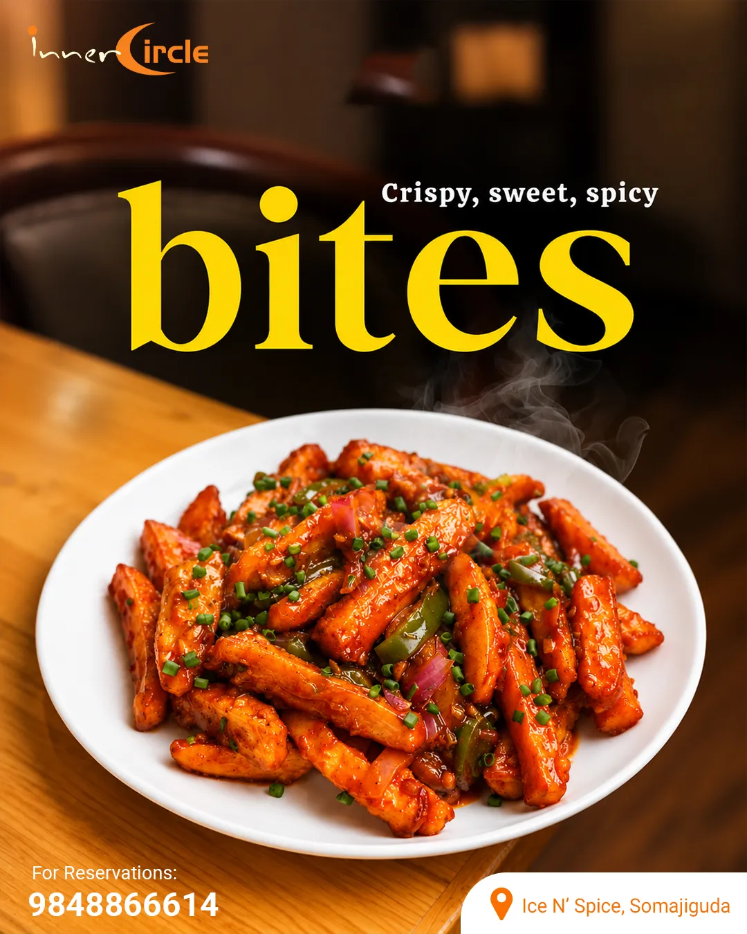 Crispy, Sweet & Spicy Bites at Ice N’ Spice, Somajiguda